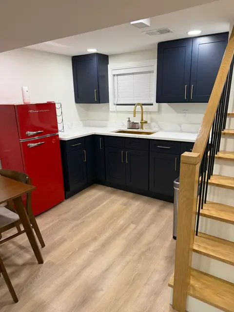 Warm Minimal Kitchen — Kitchens project in Birmingham, MI